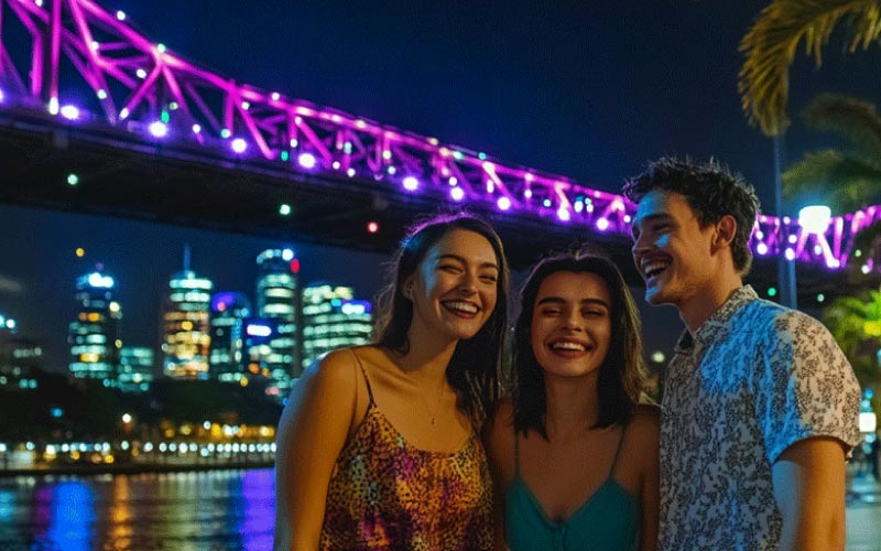 friends touring Brisbane, Brisbane events, August 2024, Australia